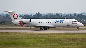 CRJ-200 de Paranair en el Aeropuerto Internacional de Carrasco.