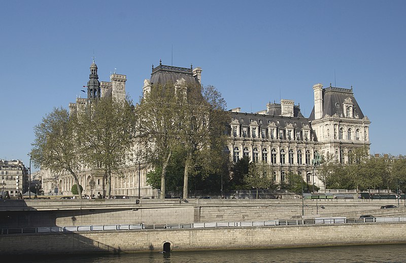 File:Paris town hall Seine.jpg