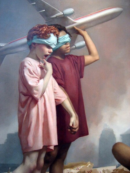The Cycle of Terror and Tragedy (detail) by Graydon Parrish. Collection of the New Britain Museum of American Art