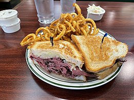 Pastrami Reuben on Sourdough from Brent's Deli Pastrami Reuben from Brent's Deli.jpg