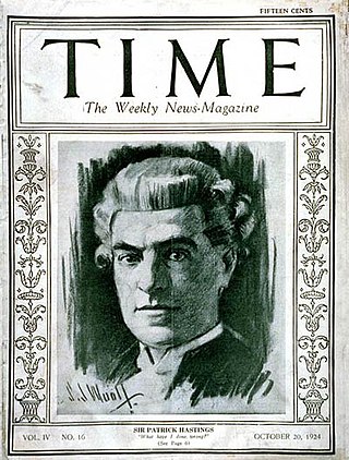 <span class="mw-page-title-main">Patrick Hastings</span> English barrister and politician (1880–1952)