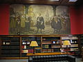 Cataloguskamer met wandschildering Hugo de Groot uit Hoge Raad