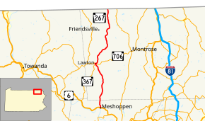 Pennsylvania Route 267 map.svg