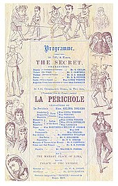 Programme for the 1875 London production of La Périchole (Source: Wikimedia)