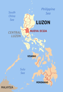 Nueva Ecija - Localisation