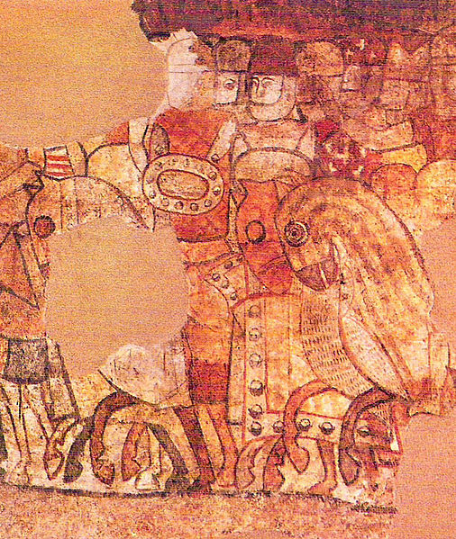 File:Pintura mural del saló del tinell - Nunó Sanç a la conquesta de Mallorca.jpg