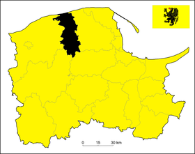 Localisation de Powiat de Lębork