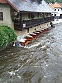 Čeština: Povodně v povodí Vltavy 2013 v Českém Krumlově. Česká republika. English: 2013 floods of Vltava River in Český Krumlov, Czech Republic.