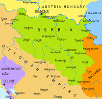 Serbia within borders of 1878-1912 Principality of Serbia in 1878 EN.png