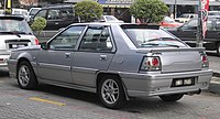 Proton Saga (re-release; first facelift) (rear), Seri Kembangan.jpg