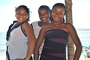 Girls in Punta Maldonado, Cuajinicuilapa, Guerrero