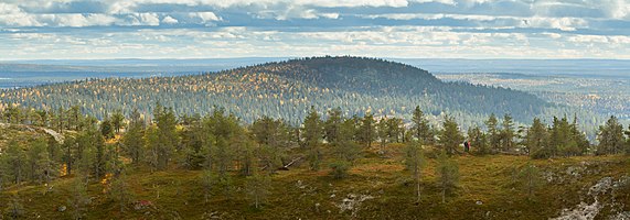 Pyhävaara and Juhannuskallio from Rukatunturi