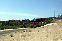 Tex-Mex Railway International Bridge view from Laredo