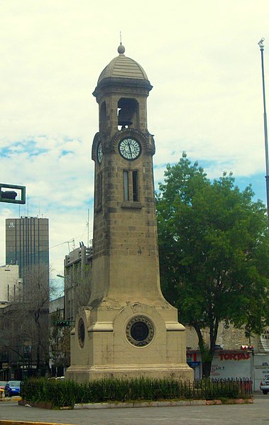 Clock tower on Bucareli Street