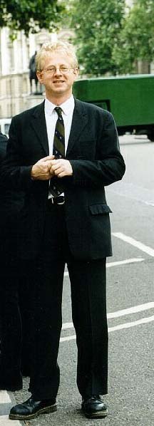 Curtis in London, 1999, the year Notting Hill was released