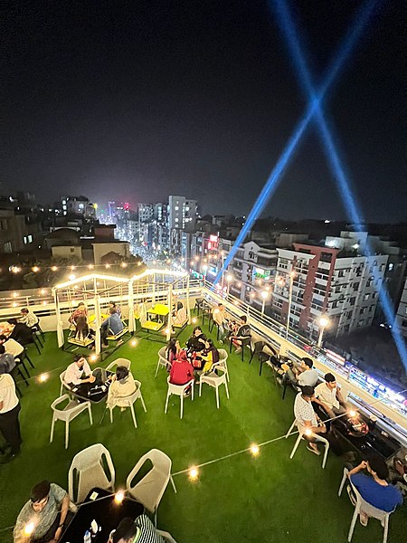 File:Rooftop View of PITZA Restaurant Uttara Dhaka.jpg