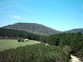 Један од врхова Рудника, Јавор (1107 m)