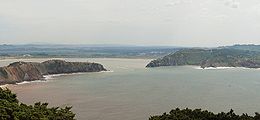 The entrance of the bay, view from north