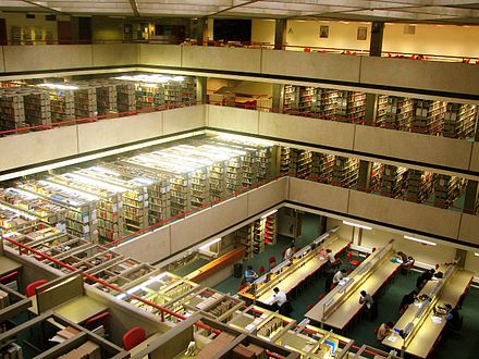 The interior of the SOAS library