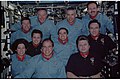 STS110-349-011 - STS-110 - Expedition Four and STS-110 crews pose for a group photo in Destiny - DPLA - c8631e2955ac977fde7d37f6fd7b6139.jpg