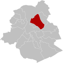 Položaj općine Schaerbeek/Schaarbeek unutar Briselske regije