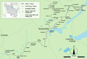 Route of the Schleswig circular railway