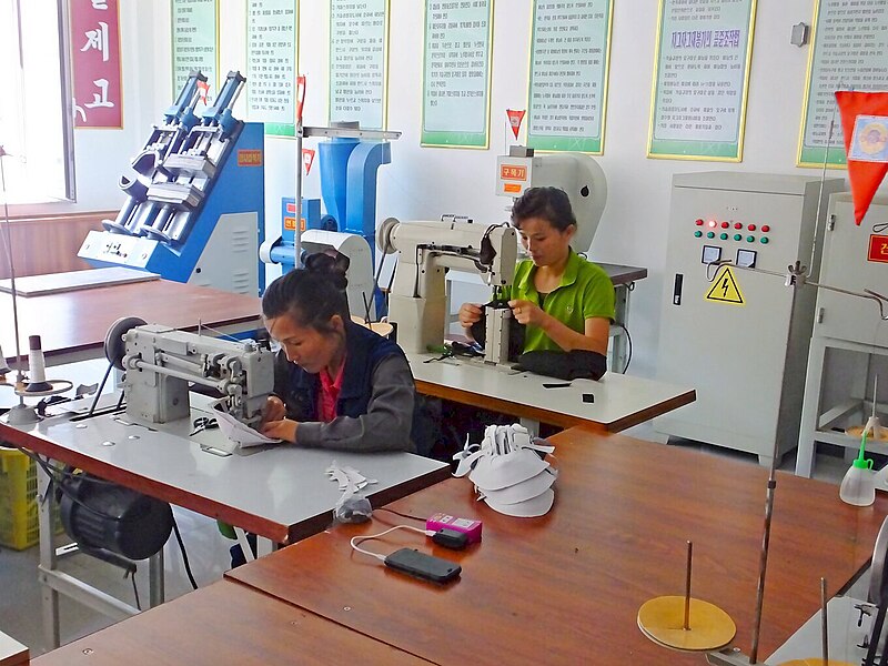 File:Shoes Factory, North Korea 10.jpg