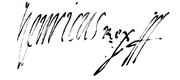 Signature of Henry III Valois as King of Poland.PNG