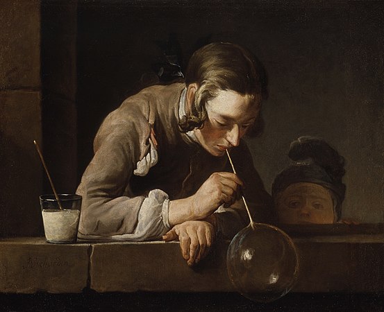 Jean-Baptiste-Siméon Chardin, Soap Bubbles, 1739