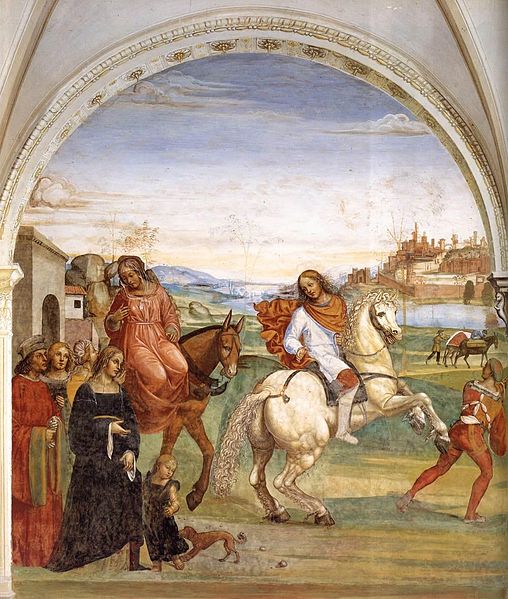 File:Sodoma - Life of St Benedict, Scene 1 - Benedict Leaves His Parent's House - WGA21564.jpg