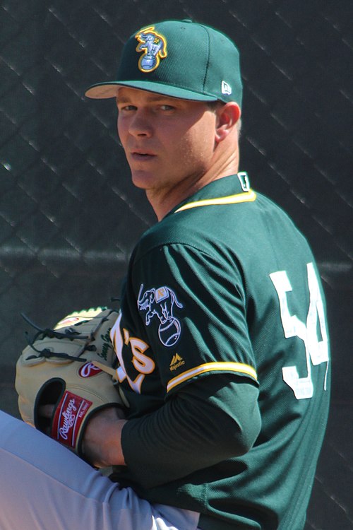 Gray with the Oakland Athletics in 2017