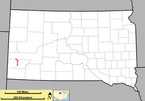 needles hwy sd map