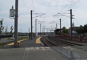 Track 6/2 platform south of State Street, generally used only for Track 6