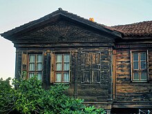 Traditional wooden architecture dominates the Old Town