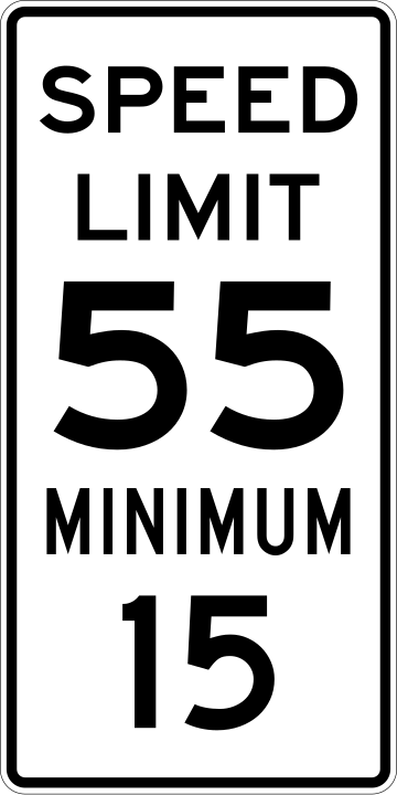 File:Speed Limit 55 Minimum 15 sign.svg