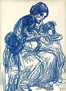 Steinlen - femme-de-trois-quarts-et-trois-enfants-1916.jpg