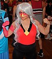 Steven Universe cosplay - FlameCon 2015 (Ruby, Shappire, and Jasper) (cropped).jpg