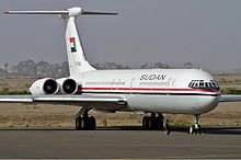 Ilyushin Il-62M operated by the Sudanese government