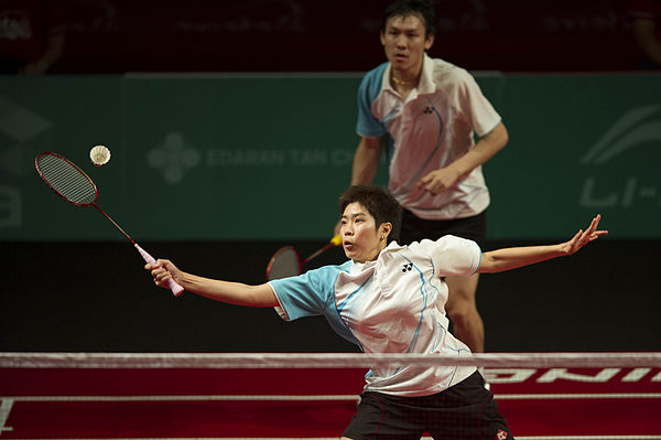 Prapakamol with his partner in the mixed doubles Saralee Thungthongkam