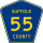 Markering County Route 55