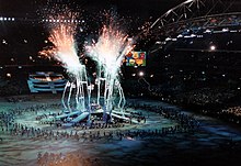 The Eternity segment showed thousands of tap dancers. Sydney Olympics Opening Ceremony.jpg