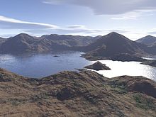 A procedural landscape rendered in Terragen Terragen.jpg