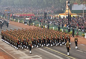 The Dogra Regiment Marching Contingent passes through the Rajpath, on the occasion of the 69th Republic Day Parade 2018, in New Delhi. The Dogra Regiment Marching Contingent passes through the Rajpath, on the occasion of the 69th Republic Day Parade 2018, in New Delhi on January 26, 2018.jpg