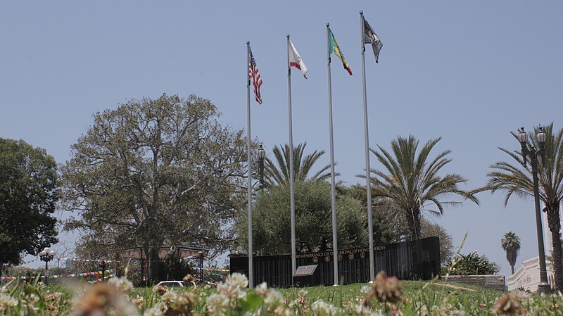 File:The Eugene A. Obregon Medal of Honor Monument's "Wall Of Honor" in Los Angeles, CA.jpg