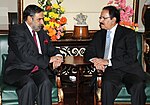 Thumbnail for File:The Minister of Commerce, Pakistan, Mr. Makhdoom Amin meeting the Union Minister for Commerce &amp; Industry and Textiles, Shri Anand Sharma, in New Delhi on September 28, 2011 (1).jpg