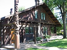 The Sun House contained a large painting studio for Grace, a small reading study for John and modest living quarters for them both