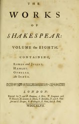 William Shakespeare: The Works of Shakespear