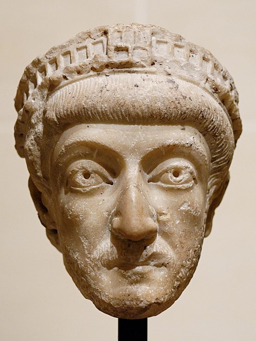 Bust of Theodosius II in the Louvre