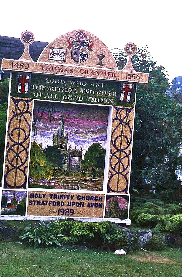 Tideswell well dressing is usually at the end of June