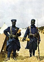 Сенегальские стрелки. Франция, сентябрь 1914 года